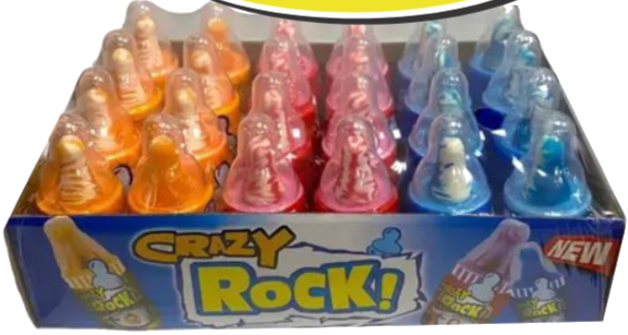 Caramelo en polvo Crazy Rock x30 púb