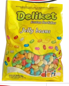 Grageas DELIKET Frutas surtidas 700g.