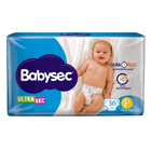 Pañal Babysec Gigante XG-XXG x96u
