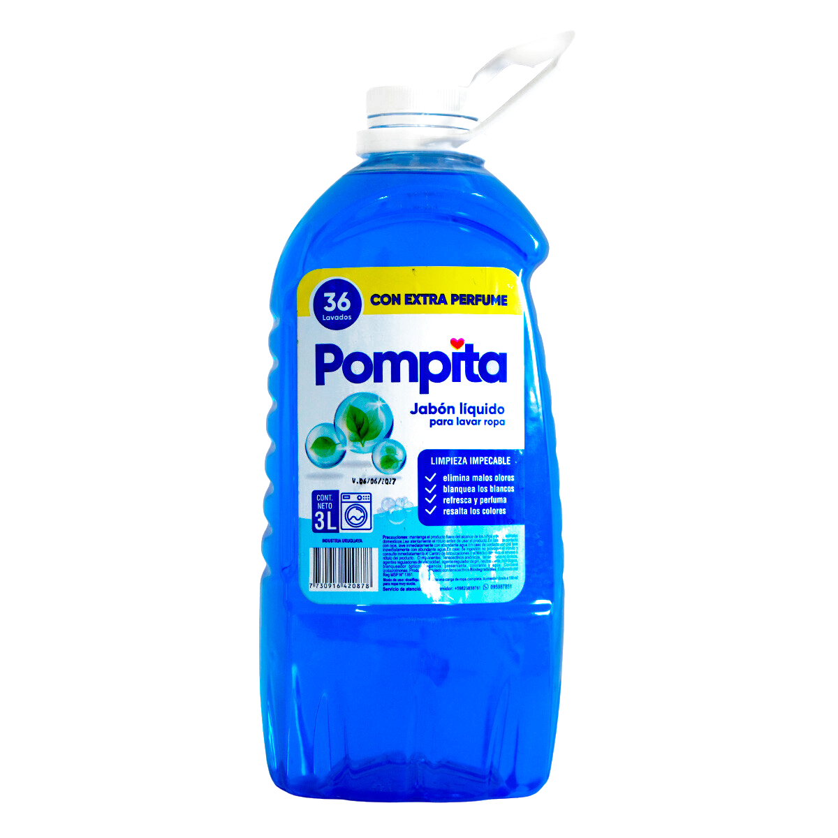 Jabón lavarropas Pompita 3L
