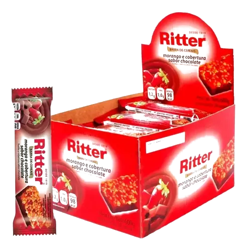 Barrita Cereal Ritter x24u Frutilla/Choco Frutos del bosque