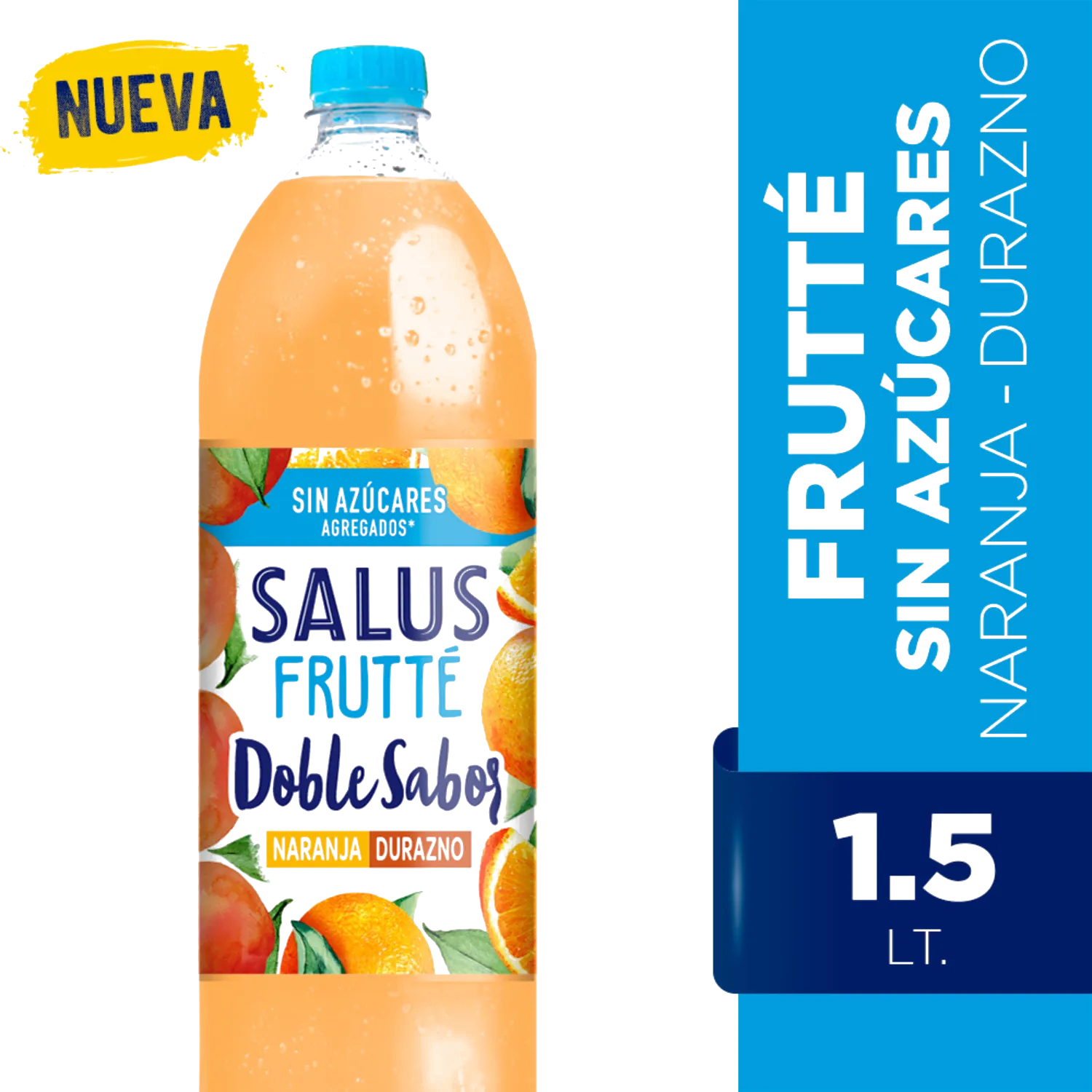 Salus frutté Naranja-Durazno 1.5L (funda x6 unidades)