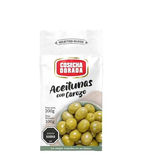 Aceituna Cosecha Dorada Con Carozo 200G