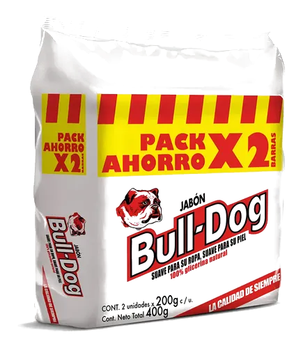 Jabón en barra BULLDOG Pack x2u