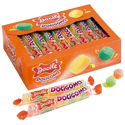Gomas tiras frutales Docile x12u