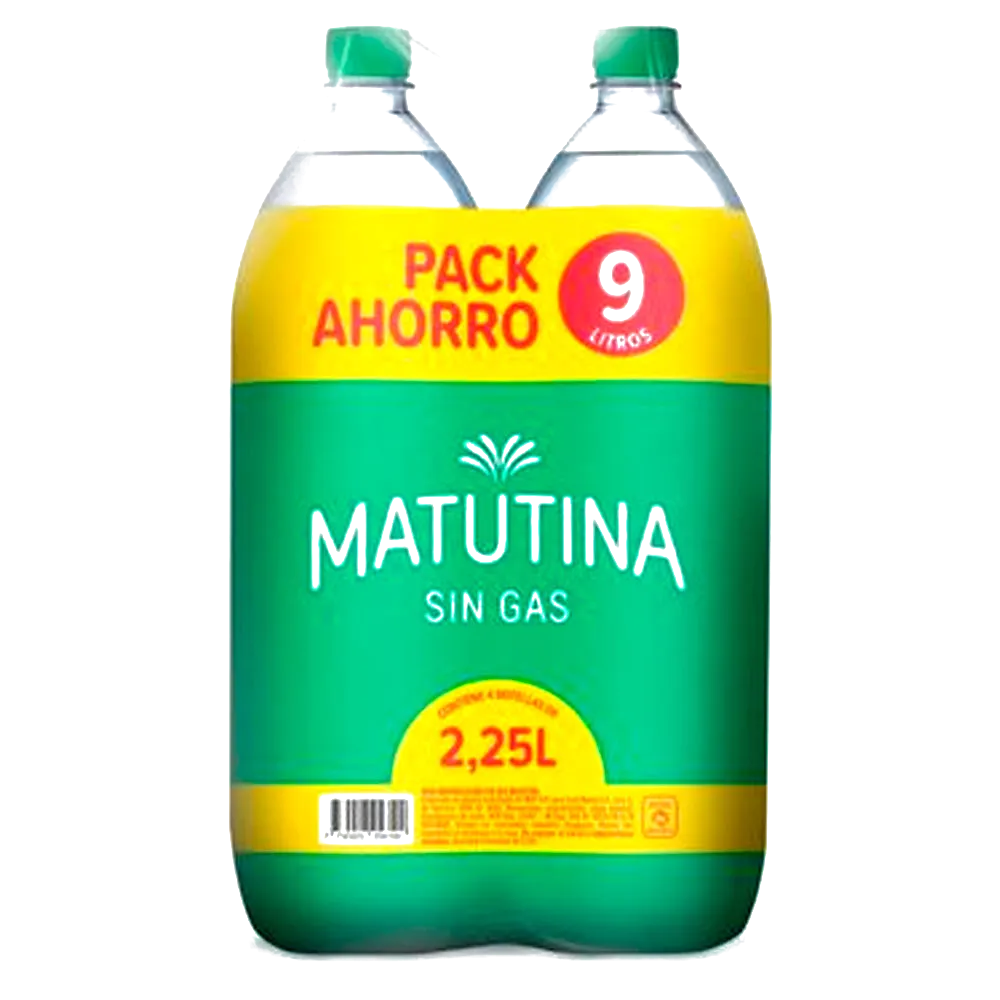 Funda de agua Matutina SIN GAS 2.25L x4u