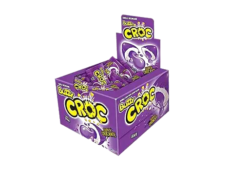 Chicles Buzzy Croc x40u Menta/Tutti Uva