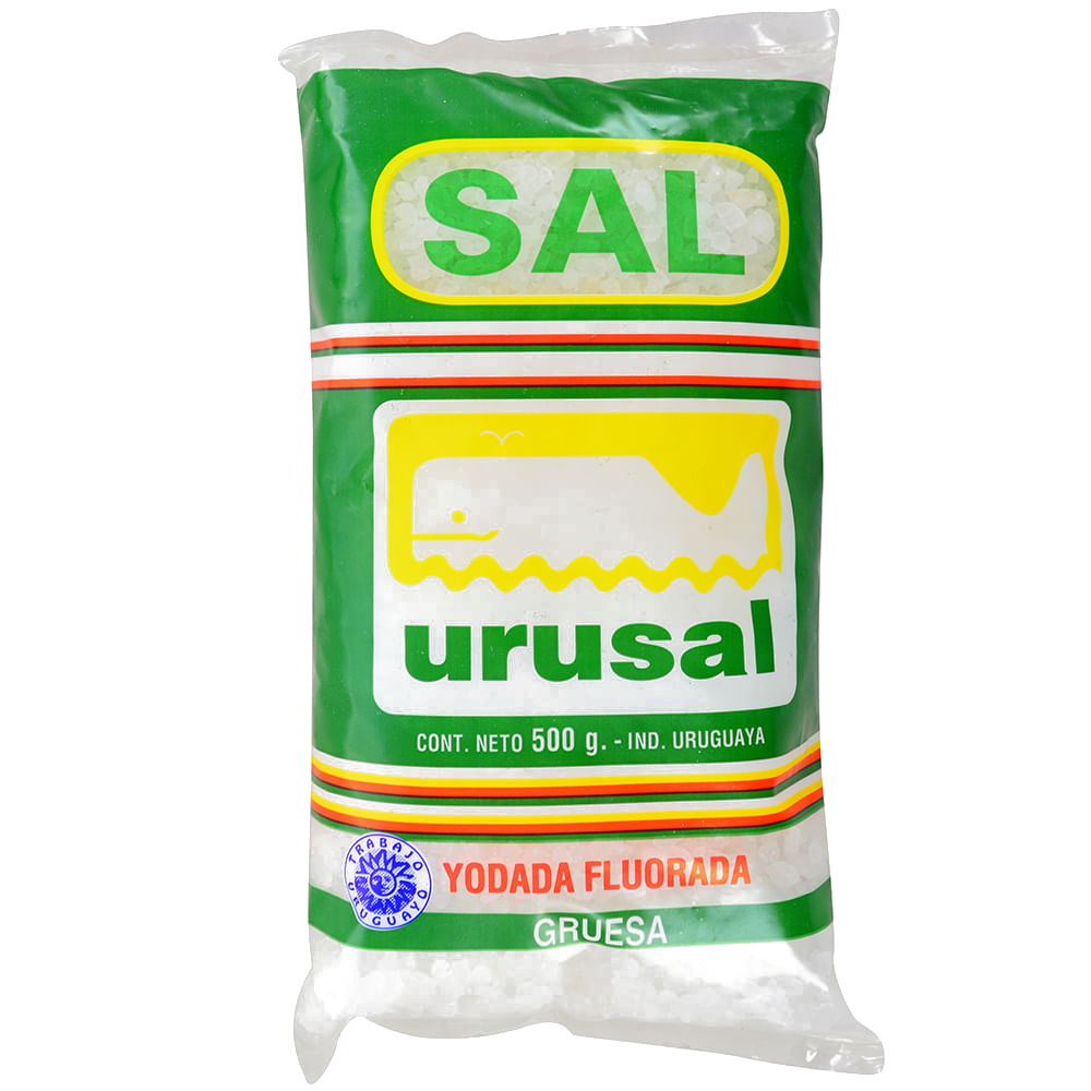 Sal Fina y Gruesa Bolsa papel 500g