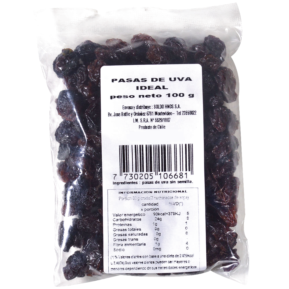 Pasas de Uva Cosecha Dorada 100g