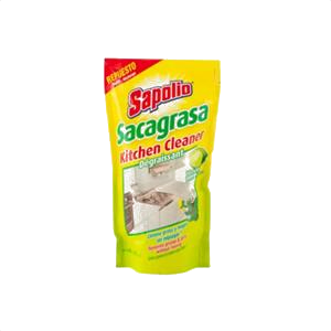 Detergente Sapolio suprema Alcohol Antigrasa 500ml Azul 1L. doypack