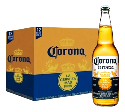 Cerveza CORONA Botella 710ml. x12u