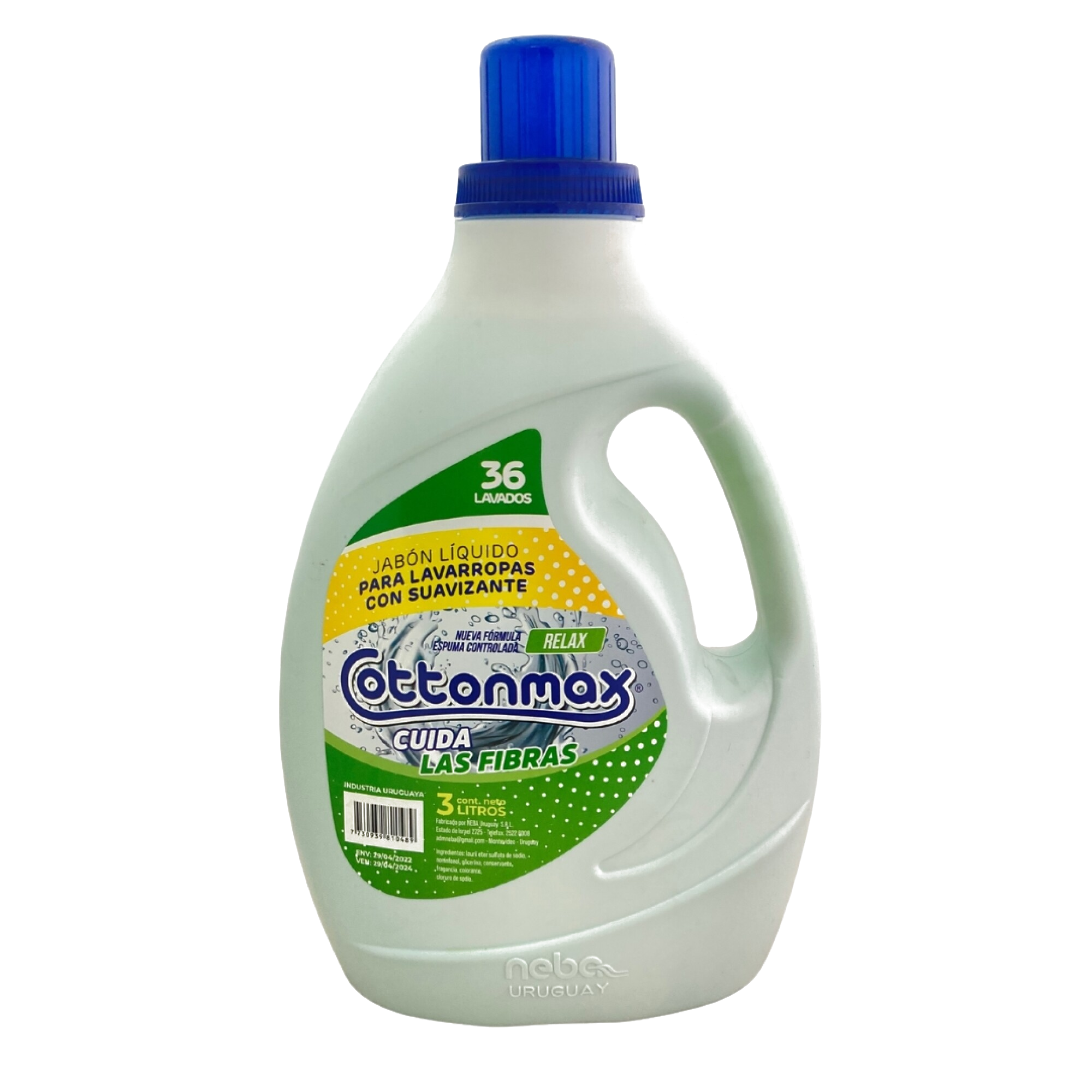 Jabón líquido de ropa COTTONMAX 3L
