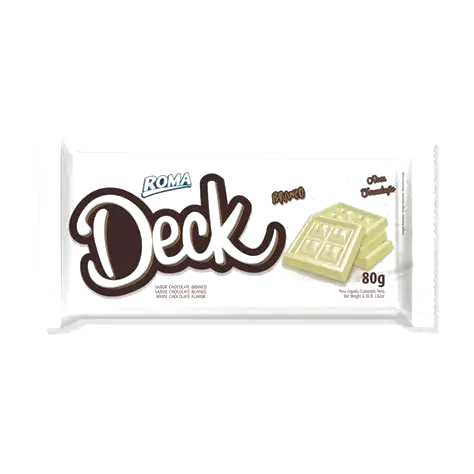 Tableta Roma DECK LECHE/ CHOCO BLANCO 80g