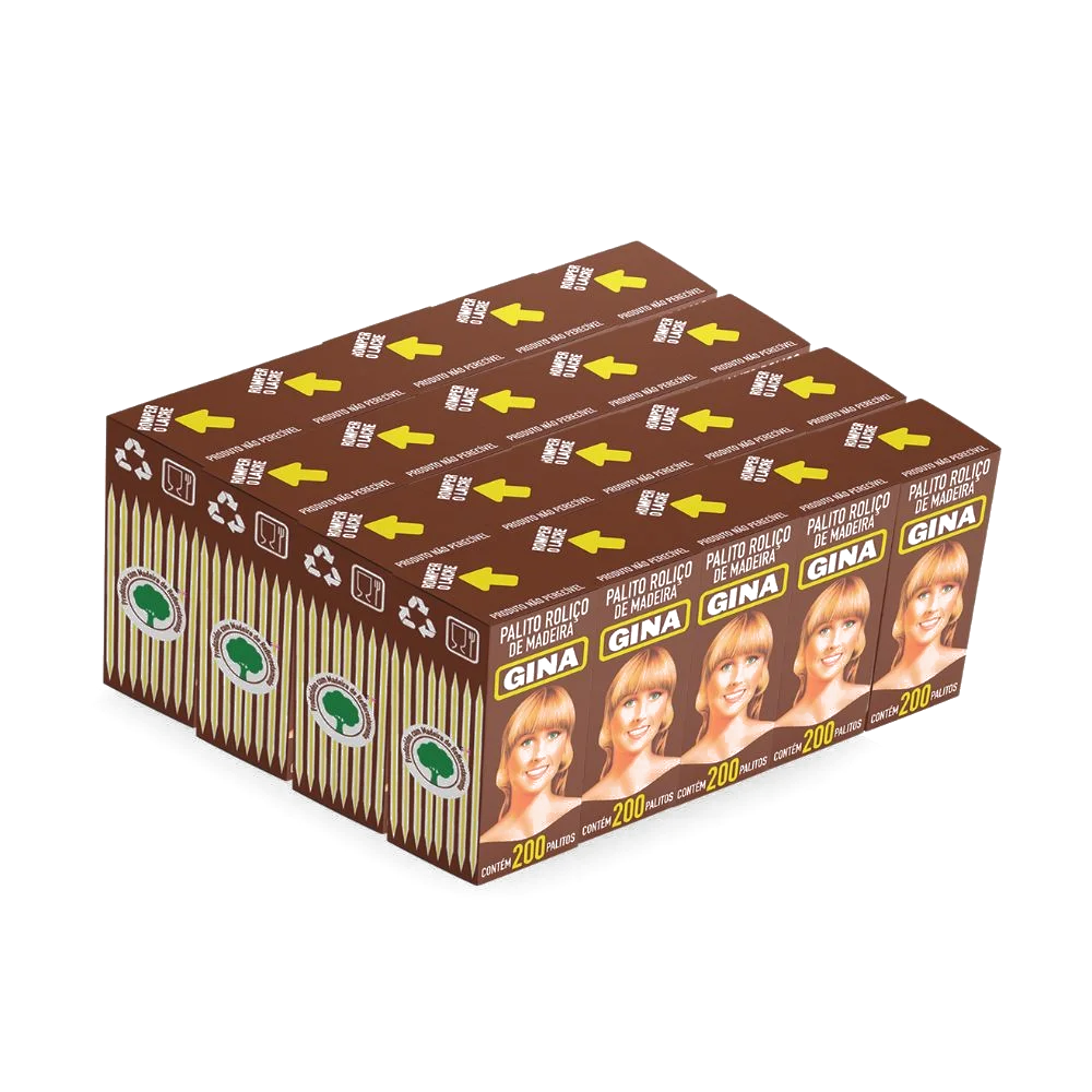Funda x20 cajas de escarbadientes Gina x200 palitos