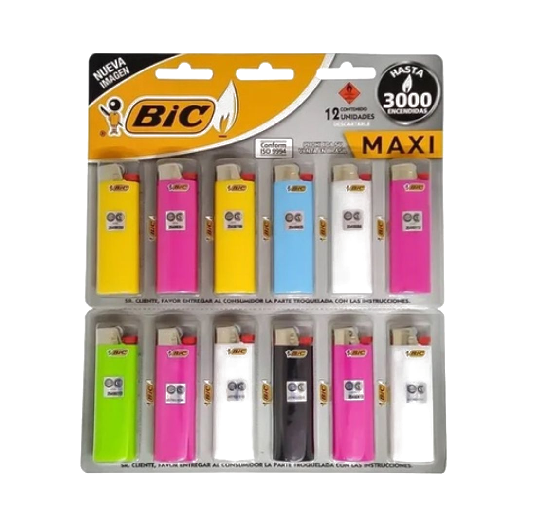 Encendedor MAXI BIC x12 unid