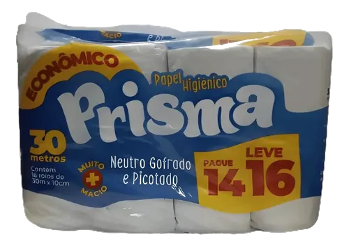 Papel Higiénico Prisma x4 pack´s de 16 rollos