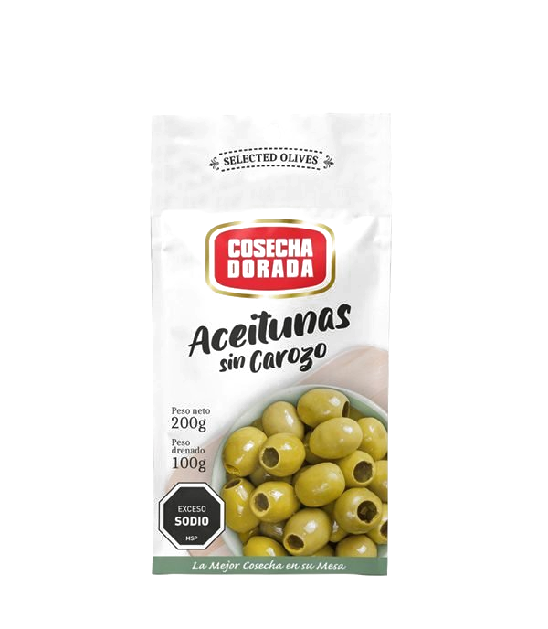 Aceituna Cosecha Dorada Sin Carozo 200G