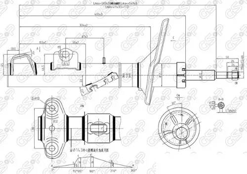 AMORTIGUADOR DEL IZQ BMW E36 91 BREME