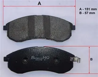 PASTILLAS DEL MITSUBISHI L200 01 BREMSI