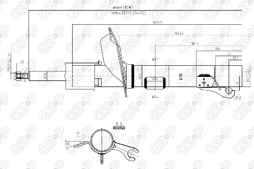 AMORTIGUADOR DEL IZQ FORD FOCUS 98 BREME