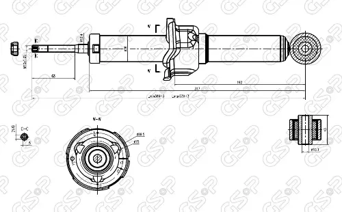 AMORTIGUADOR TRA HONDA CIVIC 92-95 BREME