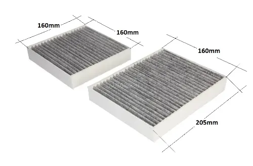 FILTRO CABINA CIT C4 CACTUS 1.2 16V (JGO) CU2100-2