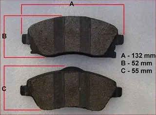 PASTILLAS DEL GM CORSA II P/DISCO VENTILADO BREMSI