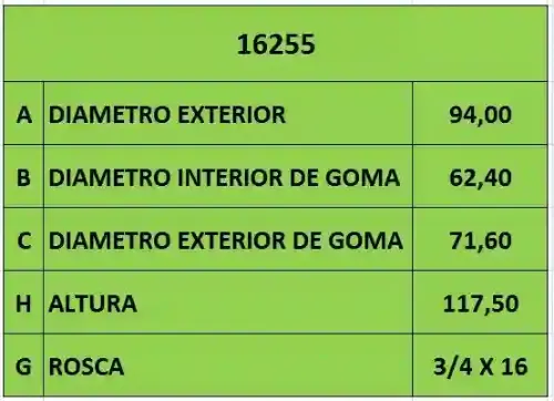 FILTRO ACEITE »  3/4 x 16 FORD-GM (PH5443)