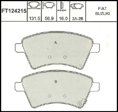 PASTILLAS DEL SUZUKI SX4 BREMSI