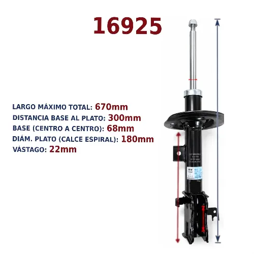 AMORTIGUADOR DEL DER BYD SONG PLUS 2023