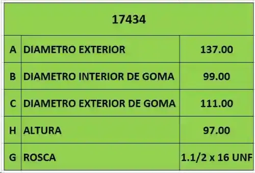 FILTRO ACEITE «1.1/2 x 16 UNF GM (PH9503)