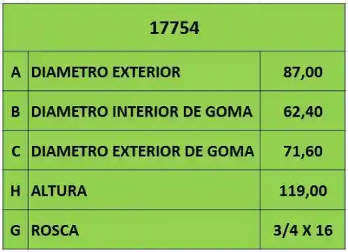FILTRO ACEITE » 3/4 x 16 HYUNDAI-KIA (CH9685)