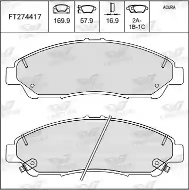 PASTILLAS DEL HONDA RIDGELINE 21 (CERAMICA)