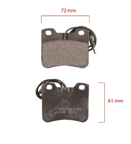 PASTILLAS DEL CITROEN AX-PEUGEOT 106-205 BREMSI AT