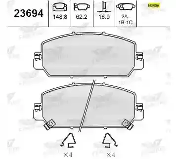 PASTILLAS DEL HONDA CR-V -ZR-V BREMSI