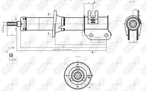 AMORTIGUADOR DEL DER DAEWOO-SUZUKI GAS BREME