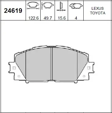 PASTILLAS DEL TOYOTA COROLLA 14-PRIUS BREMSI
