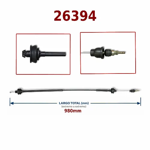CABLE EMBRAGUE CITROEN-PEUGEOT 1.6I 16V REG/MANUAL