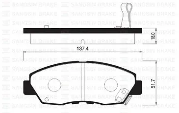 PASTILLAS DEL HONDA CIVIC 1.8 06 BREMSI