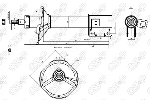 AMORTIGUADOR TRA DER DAIHATSU G200-G-MOVE 97 BREME