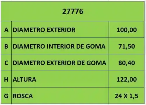 FILTRO ACEITE 24 x 1.5 TOYOTA (PH5123) (FRAM)