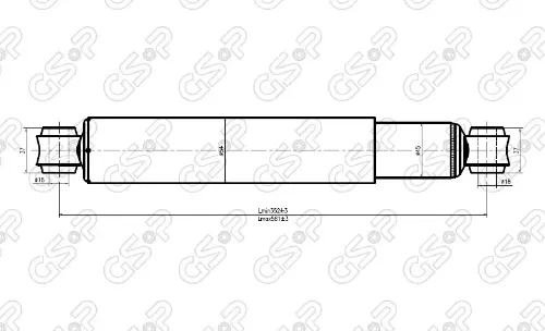 AMORTIGUADOR TRA NISSAN FRONTIER 4WD 03 KYB