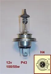 LAMPARA 12V H4 P43 100/55W