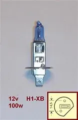 LAMPARA 12V H1 100W AZUL (TRIFA)