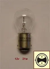 LAMPARA 12V 21W 2 POLOS P/PAREJAS