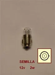 LAMPARA 12V 2W SEMILLA P/PAREJAS (TRIFA)