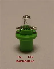 LAMPARA 12V 2W PORTALAMPARA VERDE GAUSS