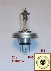 LAMPARA 24V H4 P45 100/90W NAITE