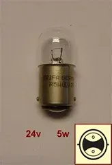 LAMPARA 24V 5W 2 POLOS P/PAREJAS (TRIFA)