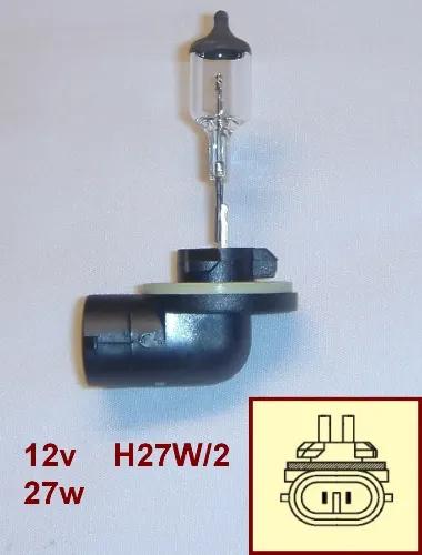 LAMPARA 12V H27 27W BASE CURVA NAITE